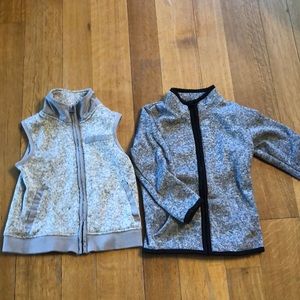 Toddler Boy Vest and Full Zip Fleece